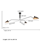 Marcen Rotating Arm Ceiling Light