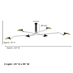 Marcen Rotating Arm Ceiling Light