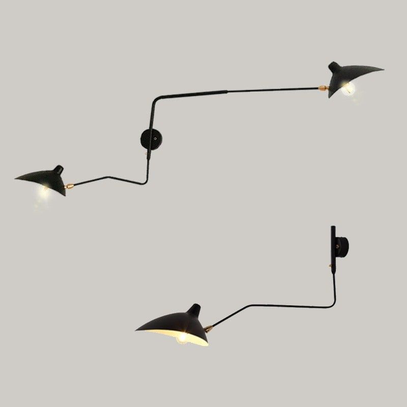 Marlo Duckbill Wall Light With Swing Arms
