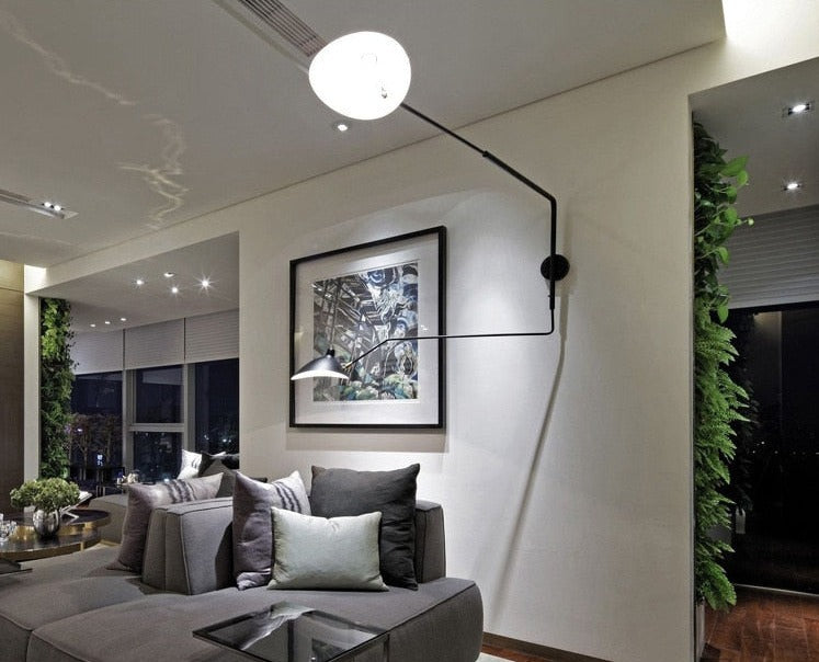 Marlo Duckbill Wall Light With Swing Arms