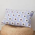 Lumbar Pillow Cover with Daisy Embroidery