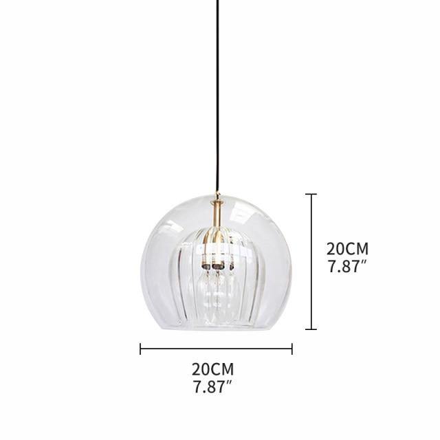 Lumo Clear Double-Glass LED Pendant Light