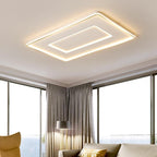 Rectangular Ceiling Light With Geometric Design