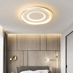 Rectangular Ceiling Light With Geometric Design