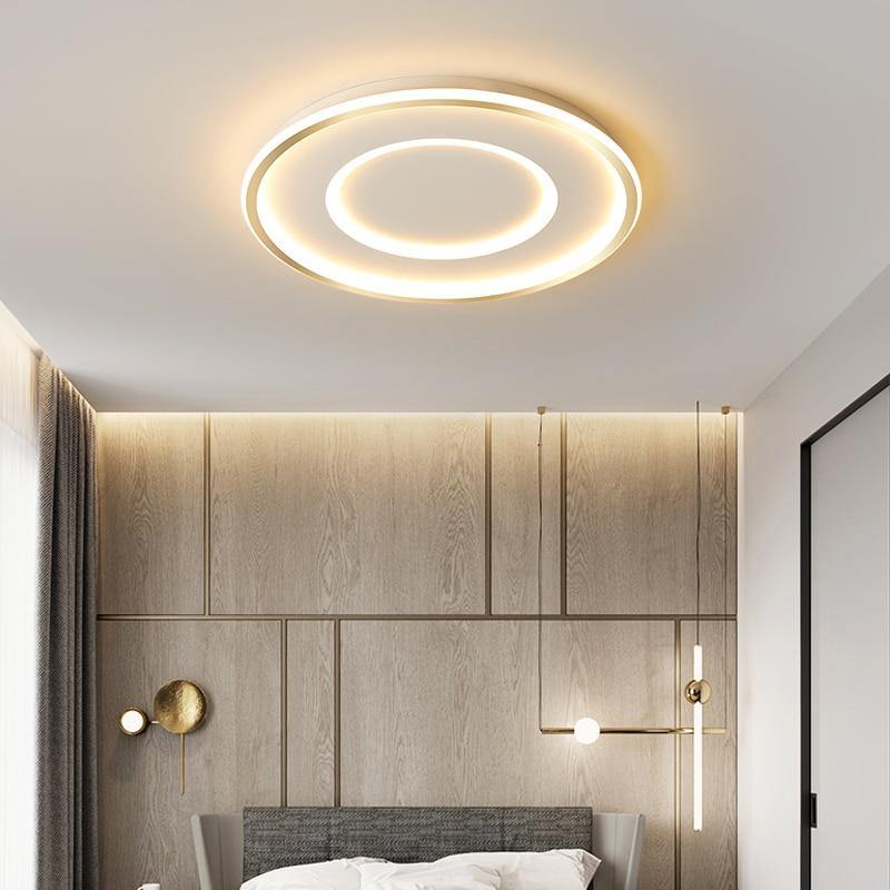 Rectangular Ceiling Light With Geometric Design
