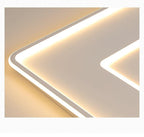 Rectangular Ceiling Light With Geometric Design