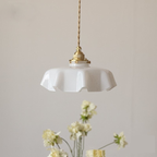 Elowen | Retro Draped Flower Glass Ceiling And Pendant Light