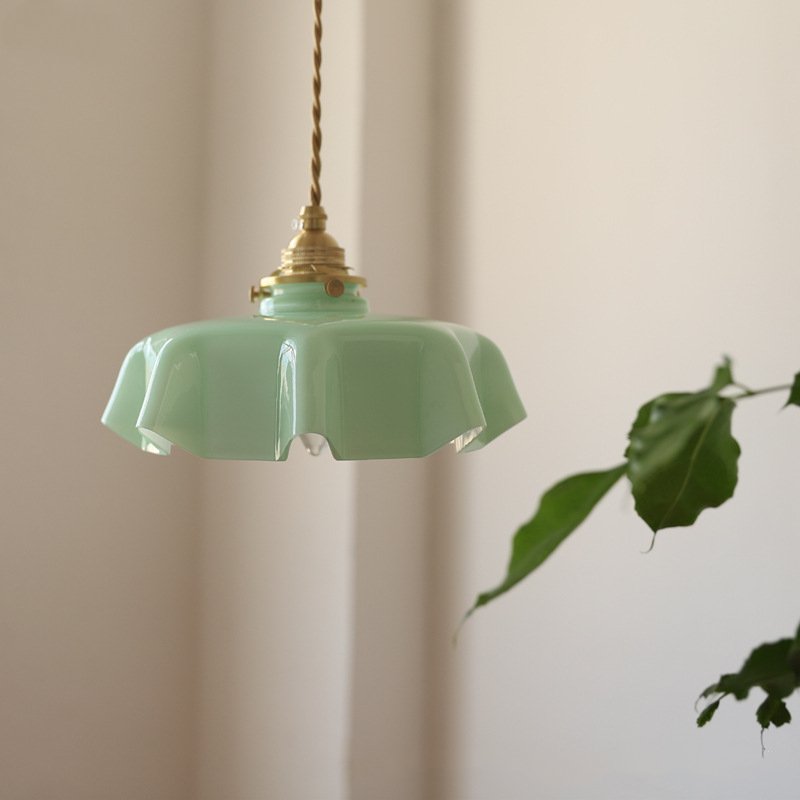 Elowen | Retro Draped Flower Glass Ceiling And Pendant Light