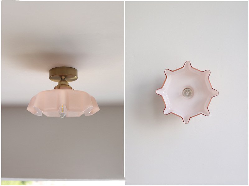 Elowen | Retro Draped Flower Glass Ceiling And Pendant Light