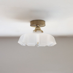 Elowen | Retro Draped Flower Glass Ceiling And Pendant Light