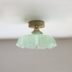 Elowen | Retro Draped Flower Glass Ceiling And Pendant Light