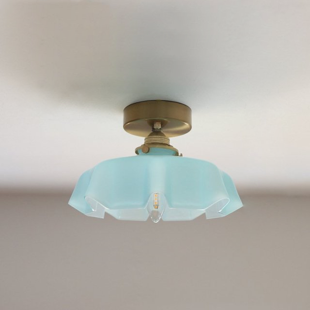 Elowen | Retro Draped Flower Glass Ceiling And Pendant Light