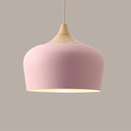 Aurelle Soft Pastel Collection Pendant Lamps in Metal and Wood