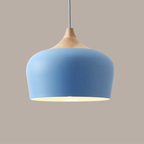 Aurelle Soft Pastel Collection Pendant Lamps in Metal and Wood
