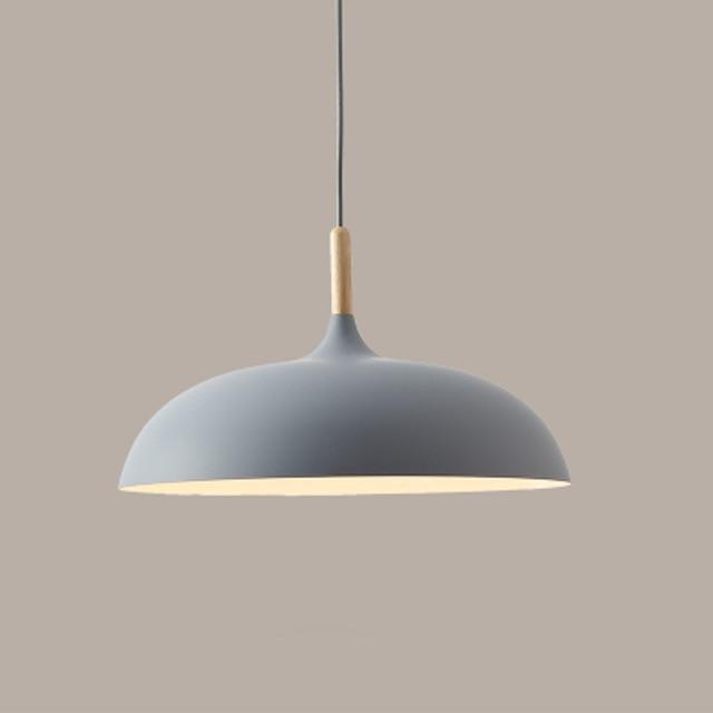 Aurelle Soft Pastel Collection Pendant Lamps in Metal and Wood