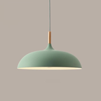 Aurelle Soft Pastel Collection Pendant Lamps in Metal and Wood
