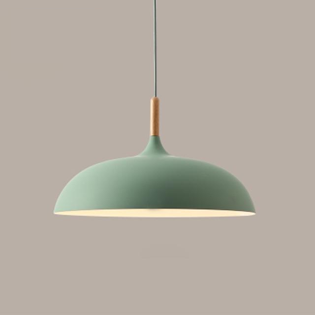Aurelle Soft Pastel Collection Pendant Lamps in Metal and Wood