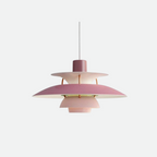 Multicolored Layered Pendant Lamp