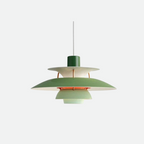 Multicolored Layered Pendant Lamp