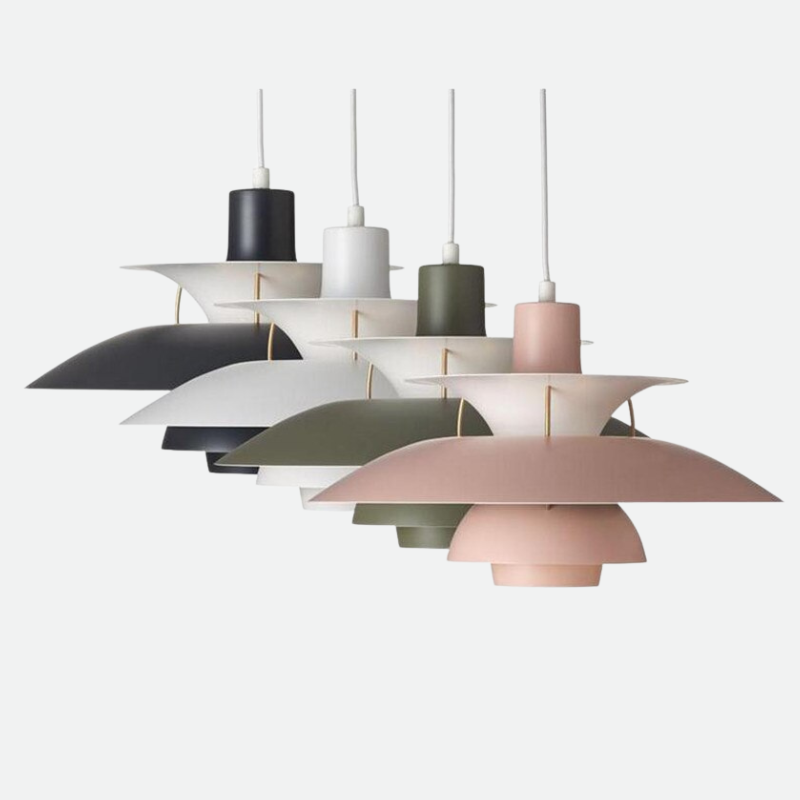 Multicolored Layered Pendant Lamp