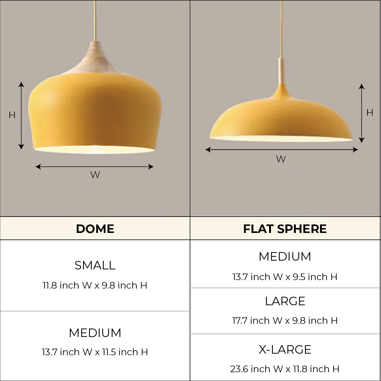 Aurelle Soft Pastel Collection Pendant Lamps in Metal and Wood