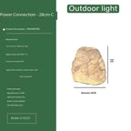 LumenRock Garden Stone Outdoor Lantern