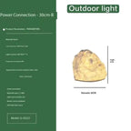 LumenRock Garden Stone Outdoor Lantern