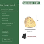 LumenRock Garden Stone Outdoor Lantern