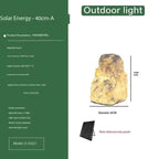 LumenRock Garden Stone Outdoor Lantern