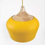 Aurelle Soft Pastel Collection Pendant Lamps in Metal and Wood